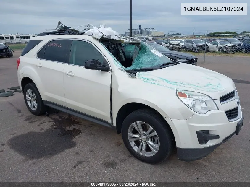 2014 Chevrolet Equinox 1Lt VIN: 1GNALBEK5EZ107024 Lot: 40179836