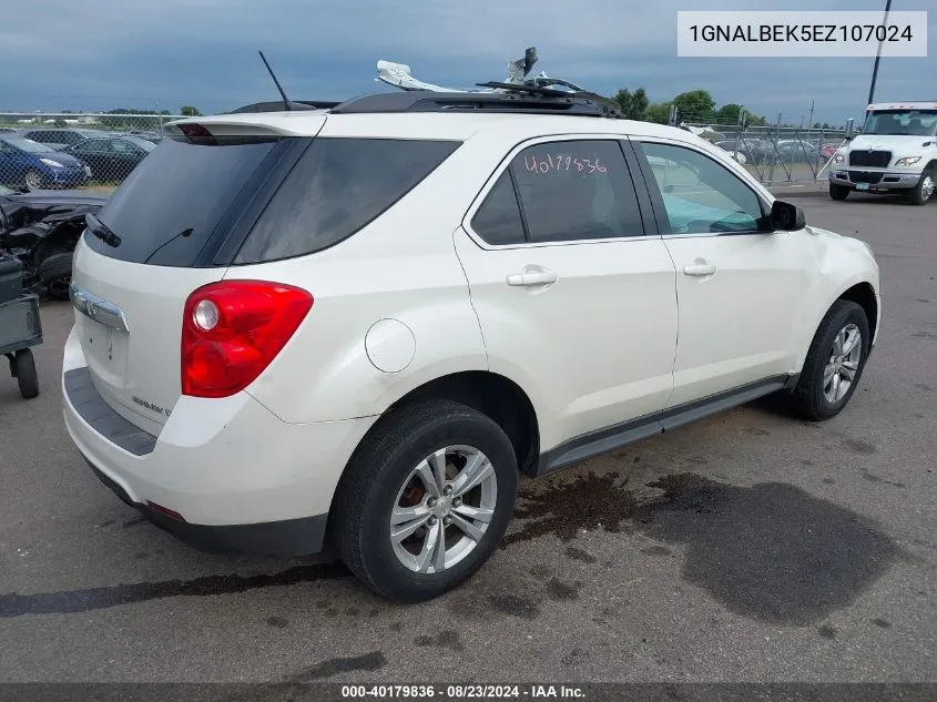 2014 Chevrolet Equinox 1Lt VIN: 1GNALBEK5EZ107024 Lot: 40179836