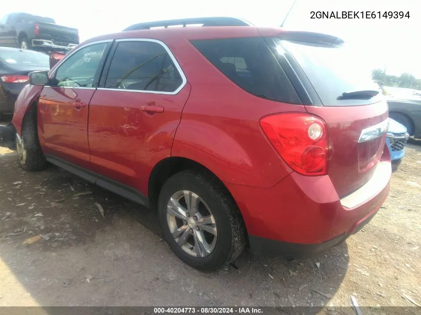 2014 Chevrolet Equinox 1Lt VIN: 2GNALBEK1E6149394 Lot: 40204773