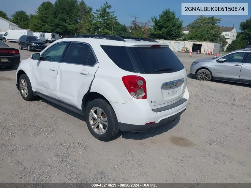 2014 Chevrolet Equinox 1Lt VIN: 2GNALBEK9E6150874 Lot: 40214629