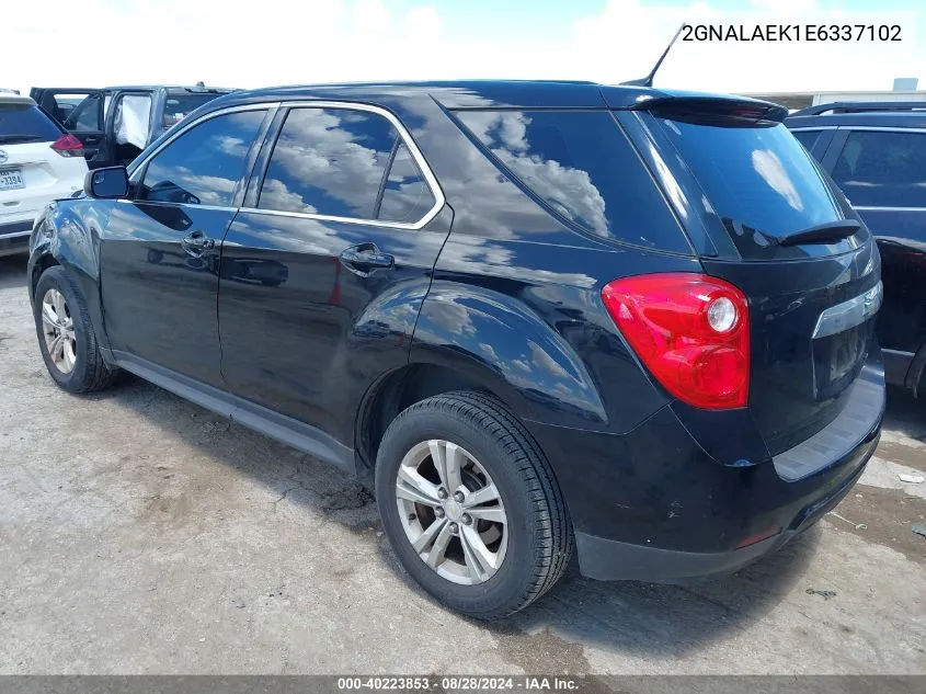 2014 Chevrolet Equinox Ls VIN: 2GNALAEK1E6337102 Lot: 40223853