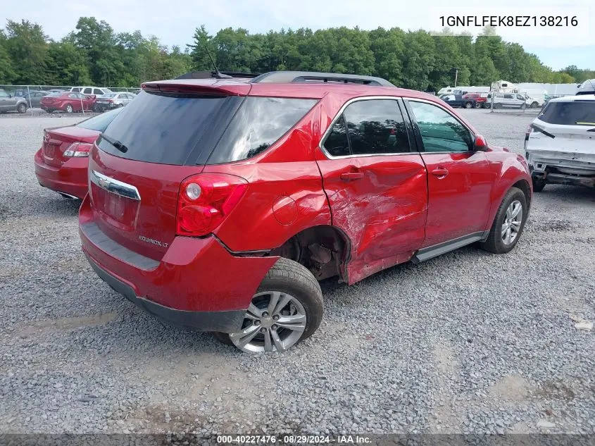 1GNFLFEK8EZ138216 2014 Chevrolet Equinox 1Lt