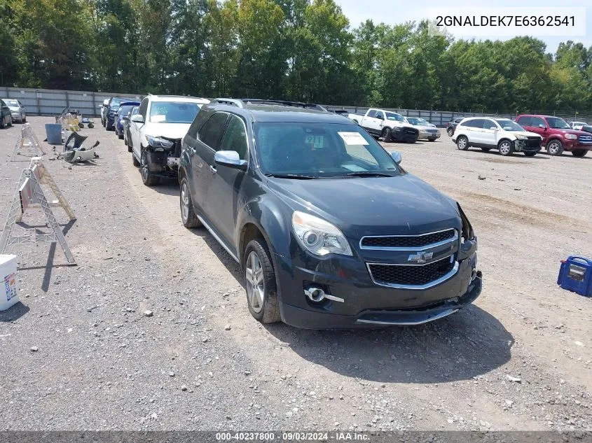 2014 Chevrolet Equinox Ltz VIN: 2GNALDEK7E6362541 Lot: 40237800