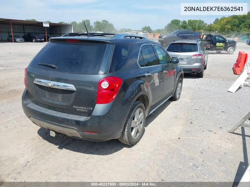 2014 Chevrolet Equinox Ltz VIN: 2GNALDEK7E6362541 Lot: 40237800