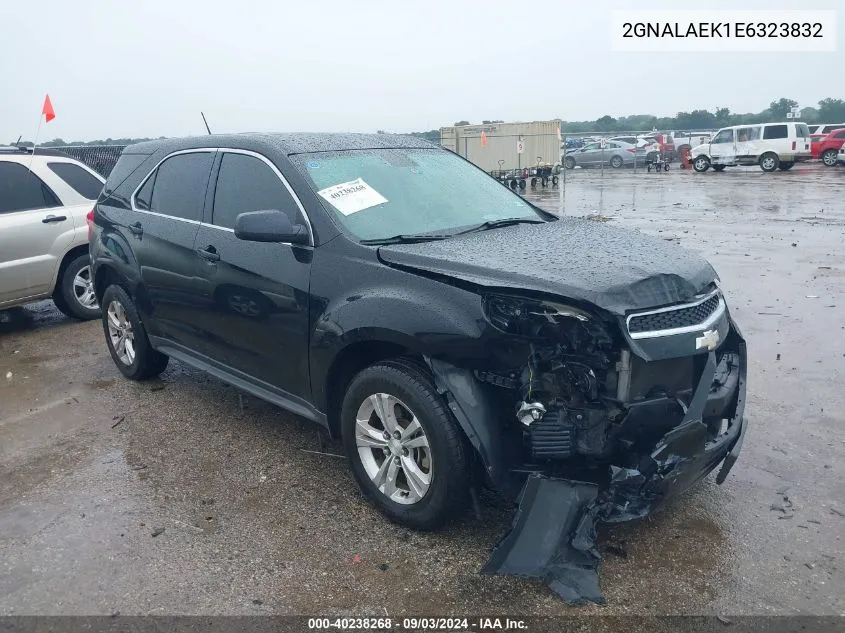 2014 Chevrolet Equinox Ls VIN: 2GNALAEK1E6323832 Lot: 40238268