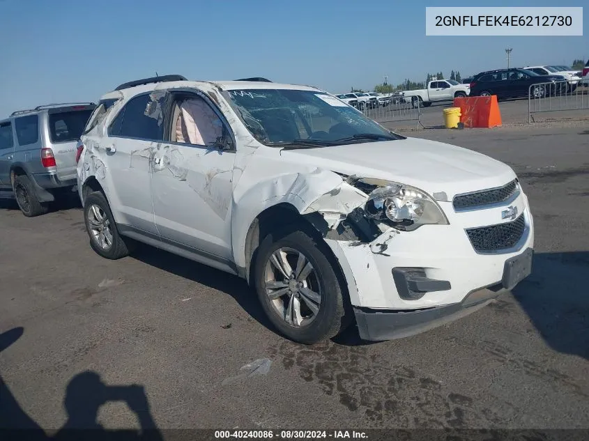 2014 Chevrolet Equinox 1Lt VIN: 2GNFLFEK4E6212730 Lot: 40240086