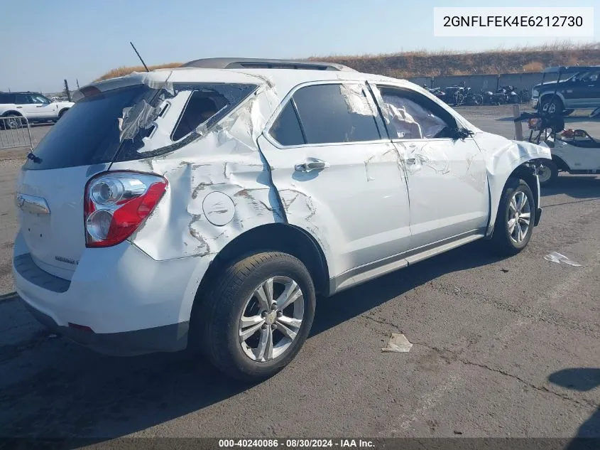 2014 Chevrolet Equinox 1Lt VIN: 2GNFLFEK4E6212730 Lot: 40240086