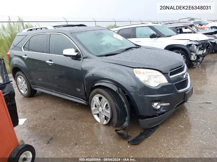 2GNALDEK2E6348031 2014 Chevrolet Equinox Ltz