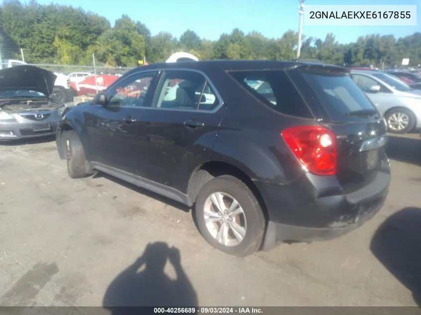 2014 Chevrolet Equinox Ls VIN: 2GNALAEKXE6167855 Lot: 40256689