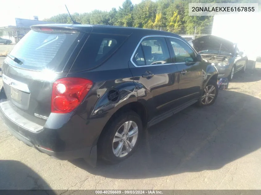 2014 Chevrolet Equinox Ls VIN: 2GNALAEKXE6167855 Lot: 40256689