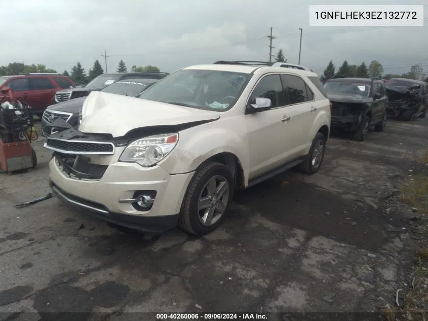 2014 Chevrolet Equinox Ltz VIN: 1GNFLHEK3EZ132772 Lot: 40260006