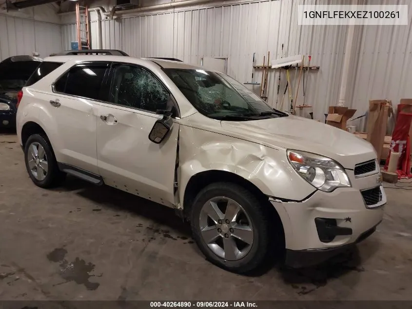 2014 Chevrolet Equinox 1Lt VIN: 1GNFLFEKXEZ100261 Lot: 40264890