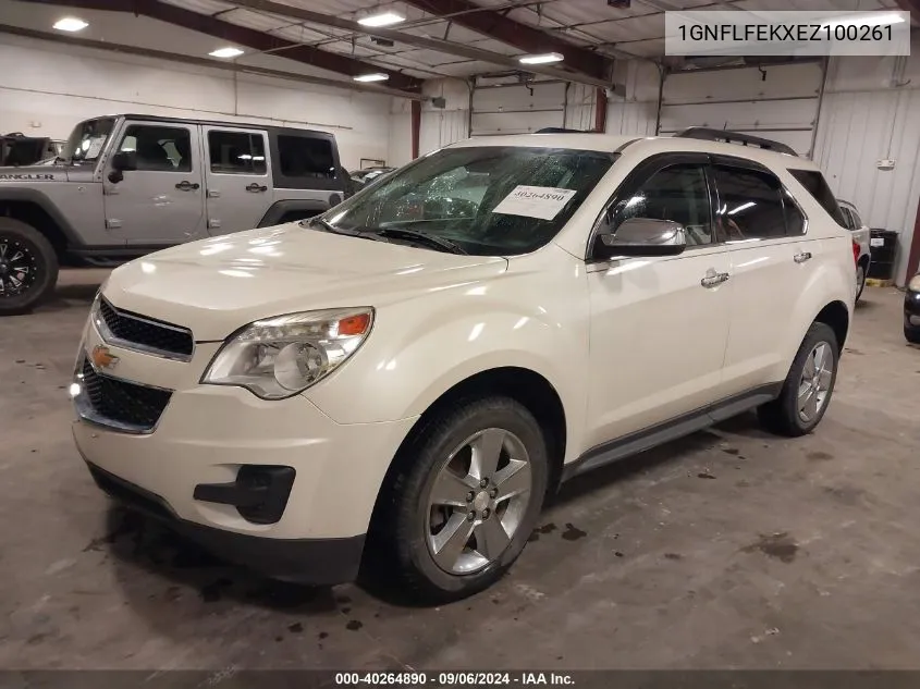 2014 Chevrolet Equinox 1Lt VIN: 1GNFLFEKXEZ100261 Lot: 40264890