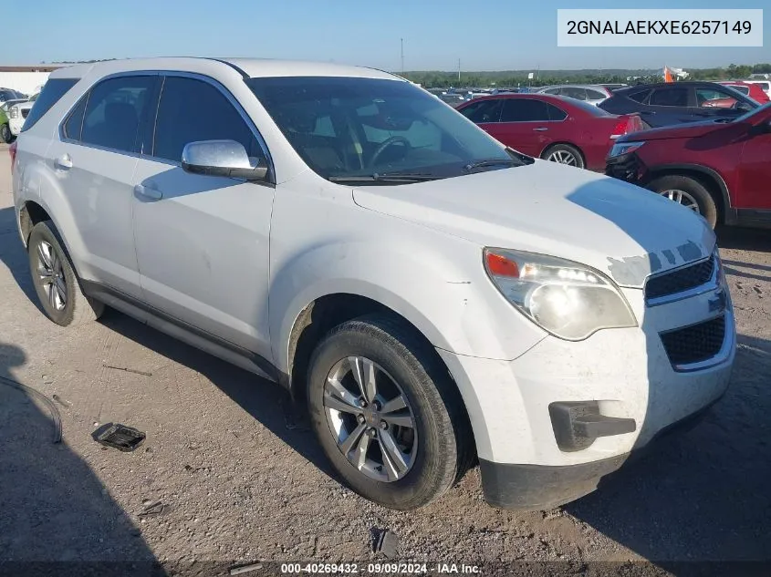 2014 Chevrolet Equinox Ls VIN: 2GNALAEKXE6257149 Lot: 40269432