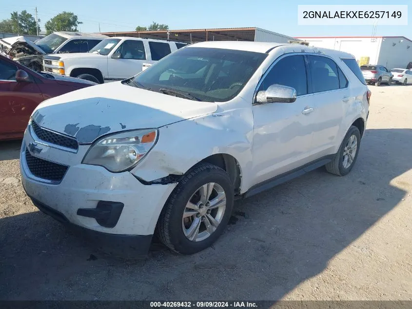 2014 Chevrolet Equinox Ls VIN: 2GNALAEKXE6257149 Lot: 40269432