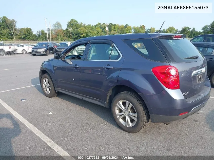 2014 Chevrolet Equinox Ls VIN: 2GNALAEK8E6155073 Lot: 40277352