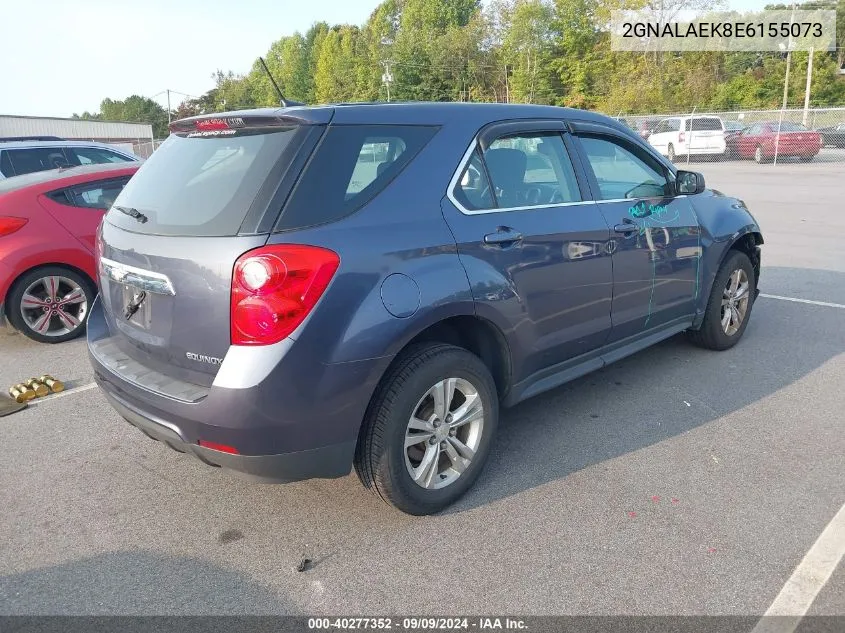 2014 Chevrolet Equinox Ls VIN: 2GNALAEK8E6155073 Lot: 40277352