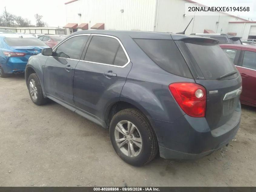 2GNALAEKXE6194568 2014 Chevrolet Equinox Ls