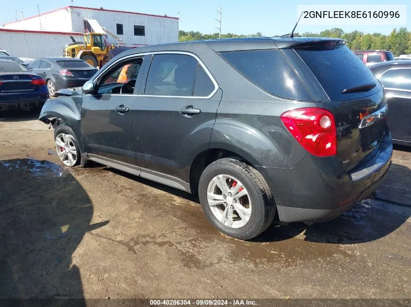 2014 Chevrolet Equinox Ls VIN: 2GNFLEEK8E6160996 Lot: 40286304