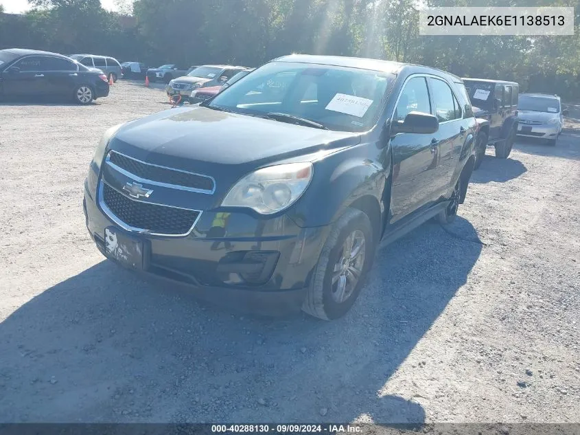 2GNALAEK6E1138513 2014 Chevrolet Equinox Ls