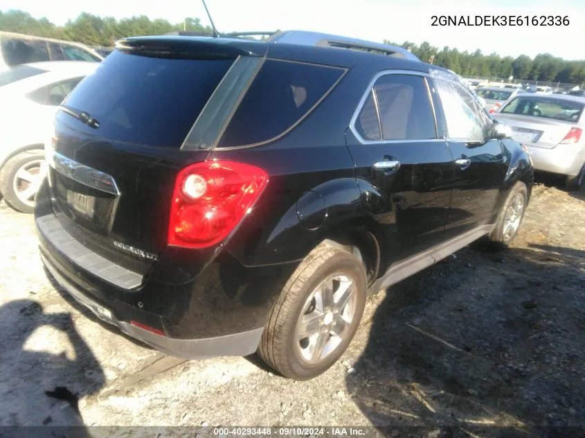 2014 Chevrolet Equinox Ltz VIN: 2GNALDEK3E6162336 Lot: 40293448