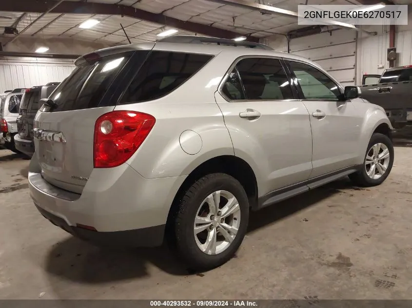 2GNFLGEK0E6270517 2014 Chevrolet Equinox 2Lt