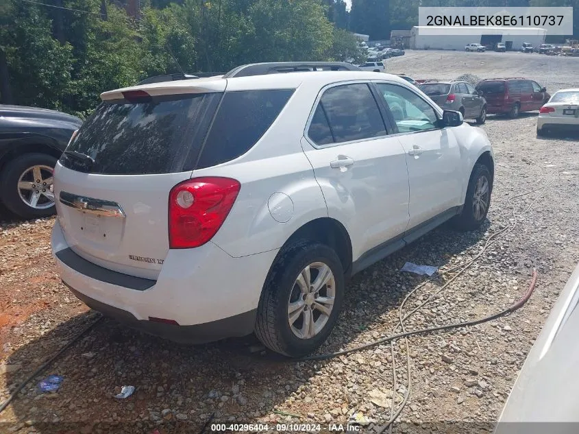 2014 Chevrolet Equinox 1Lt VIN: 2GNALBEK8E6110737 Lot: 40296404