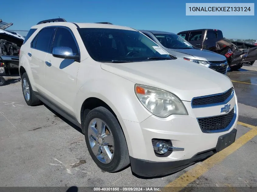 2014 Chevrolet Equinox 2Lt VIN: 1GNALCEKXEZ133124 Lot: 40301850