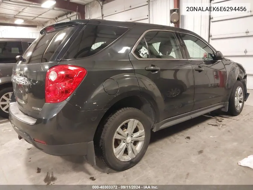 2GNALAEK6E6294456 2014 Chevrolet Equinox Ls