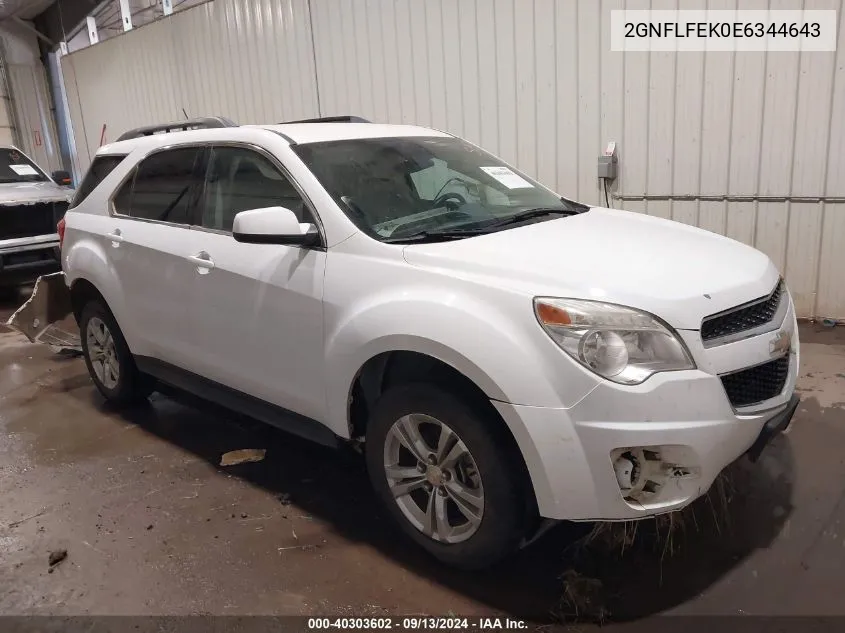 2014 Chevrolet Equinox 1Lt VIN: 2GNFLFEK0E6344643 Lot: 40303602