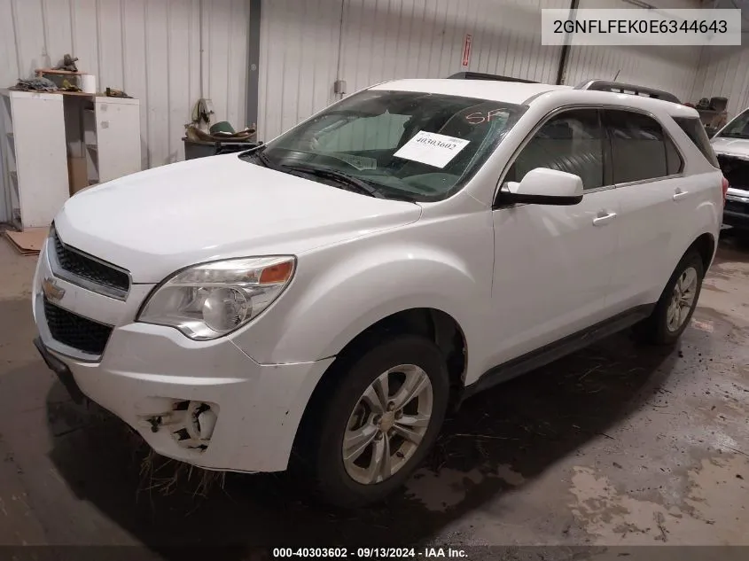 2014 Chevrolet Equinox 1Lt VIN: 2GNFLFEK0E6344643 Lot: 40303602