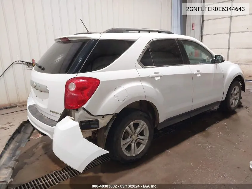 2GNFLFEK0E6344643 2014 Chevrolet Equinox 1Lt