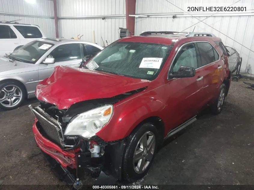 2GNFLHE32E6220801 2014 Chevrolet Equinox Ltz