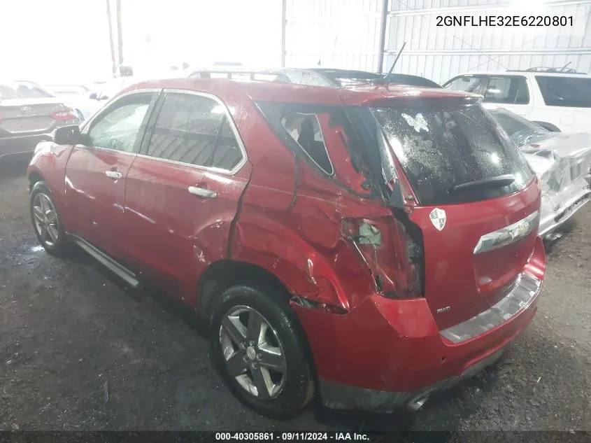 2GNFLHE32E6220801 2014 Chevrolet Equinox Ltz