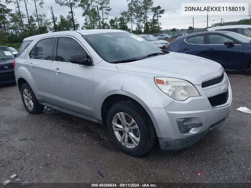 2GNALAEKXE1158019 2014 Chevrolet Equinox Ls