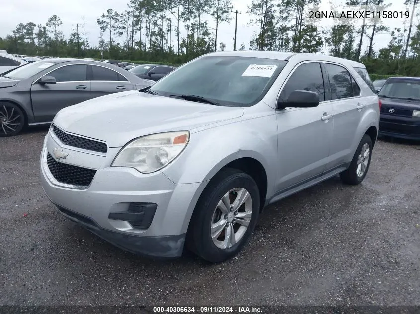 2014 Chevrolet Equinox Ls VIN: 2GNALAEKXE1158019 Lot: 40306634