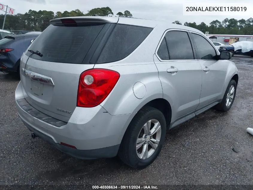 2GNALAEKXE1158019 2014 Chevrolet Equinox Ls