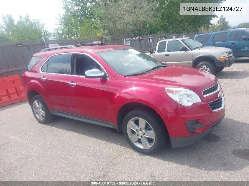 2014 Chevrolet Equinox 1Lt VIN: 1GNALBEK3EZ124727 Lot: 40310759