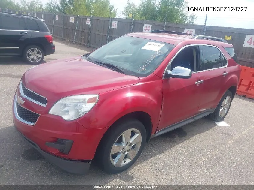 2014 Chevrolet Equinox 1Lt VIN: 1GNALBEK3EZ124727 Lot: 40310759