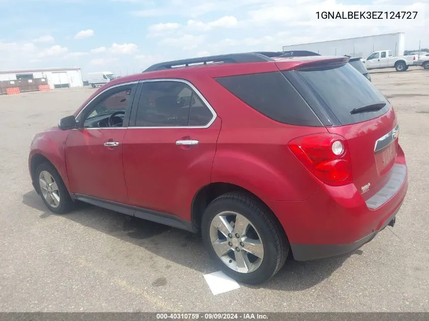 2014 Chevrolet Equinox 1Lt VIN: 1GNALBEK3EZ124727 Lot: 40310759