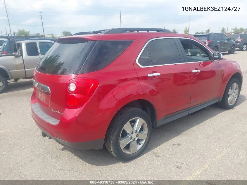 1GNALBEK3EZ124727 2014 Chevrolet Equinox 1Lt