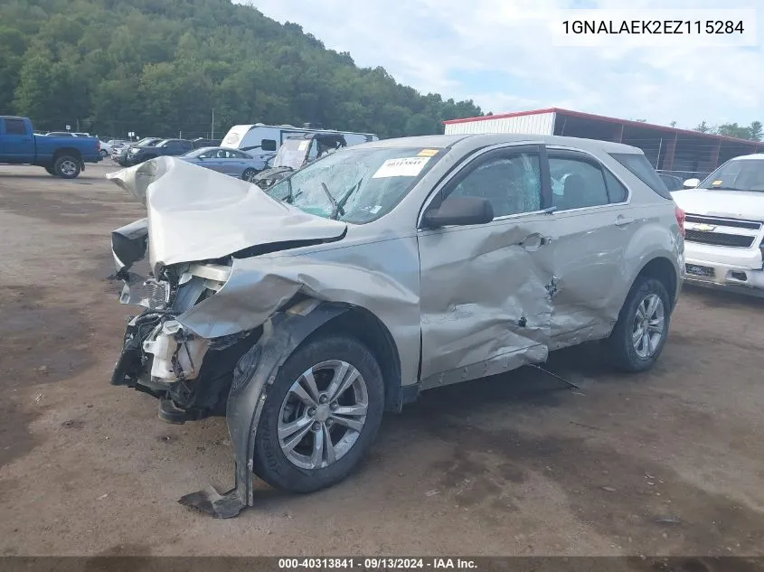 1GNALAEK2EZ115284 2014 Chevrolet Equinox Ls