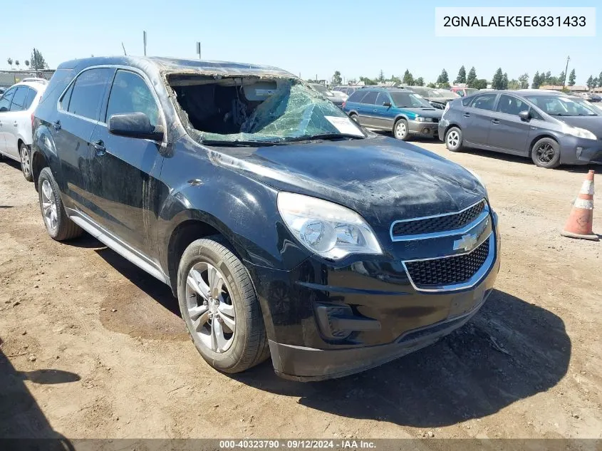 2014 Chevrolet Equinox Ls VIN: 2GNALAEK5E6331433 Lot: 40323790