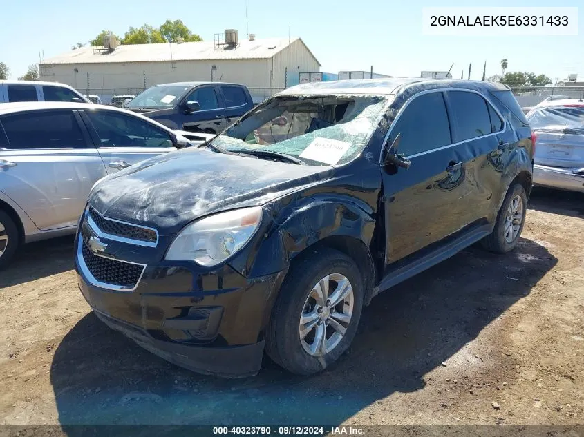 2014 Chevrolet Equinox Ls VIN: 2GNALAEK5E6331433 Lot: 40323790