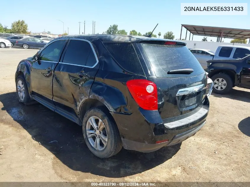 2014 Chevrolet Equinox Ls VIN: 2GNALAEK5E6331433 Lot: 40323790