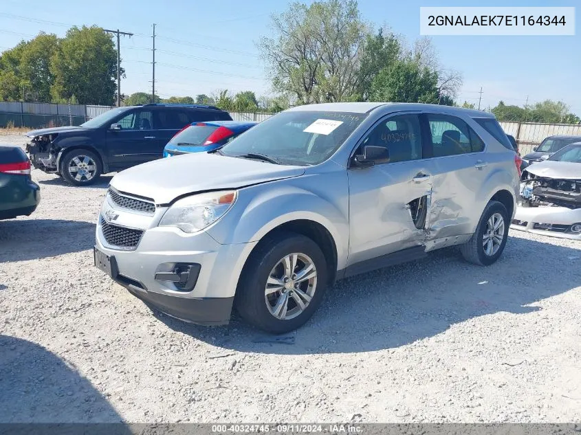 2014 Chevrolet Equinox Ls VIN: 2GNALAEK7E1164344 Lot: 40324745