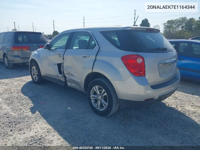 2014 Chevrolet Equinox Ls VIN: 2GNALAEK7E1164344 Lot: 40324745