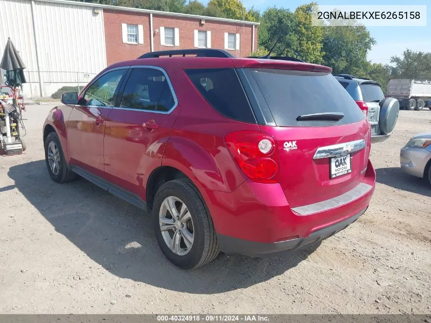 2014 Chevrolet Equinox 1Lt VIN: 2GNALBEKXE6265158 Lot: 40324918