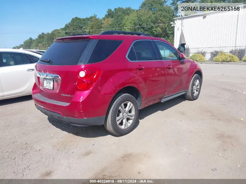 2014 Chevrolet Equinox 1Lt VIN: 2GNALBEKXE6265158 Lot: 40324918