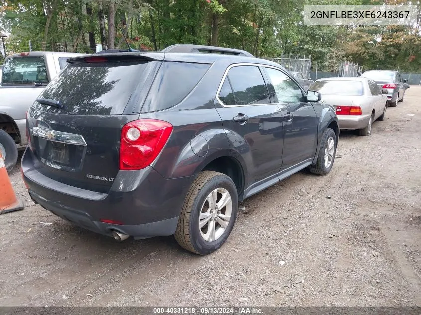 2014 Chevrolet Equinox Lt VIN: 2GNFLBE3XE6243367 Lot: 40331218